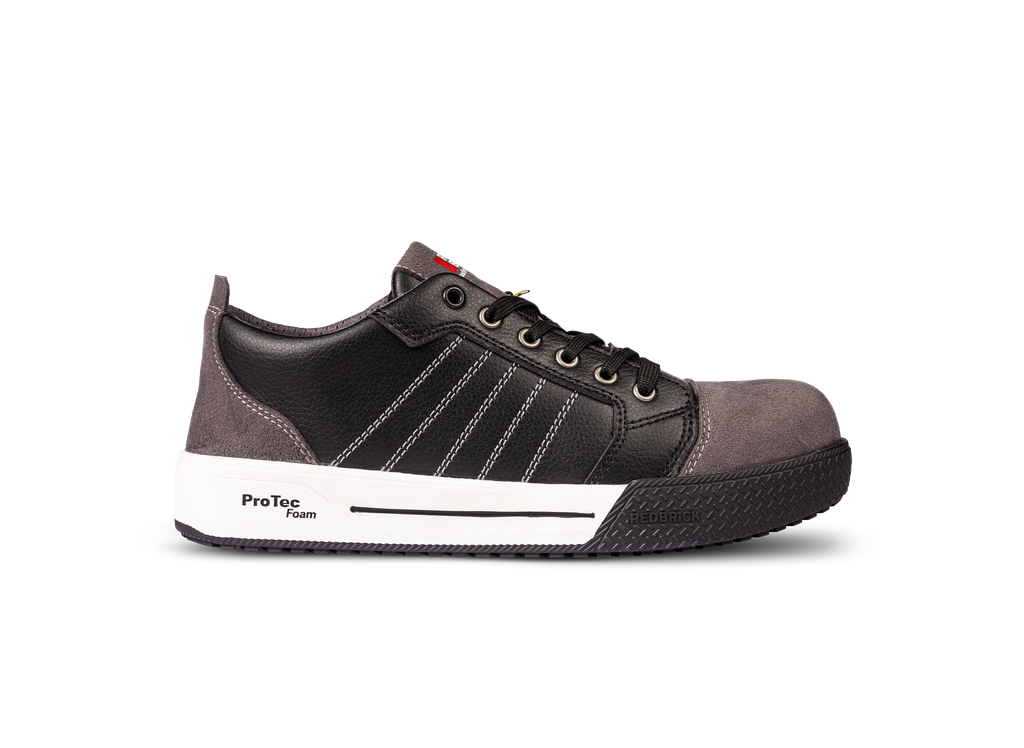 Redbrick Dunk Low S3S – zwarte ESD veiligheidsschoen | Redbrick