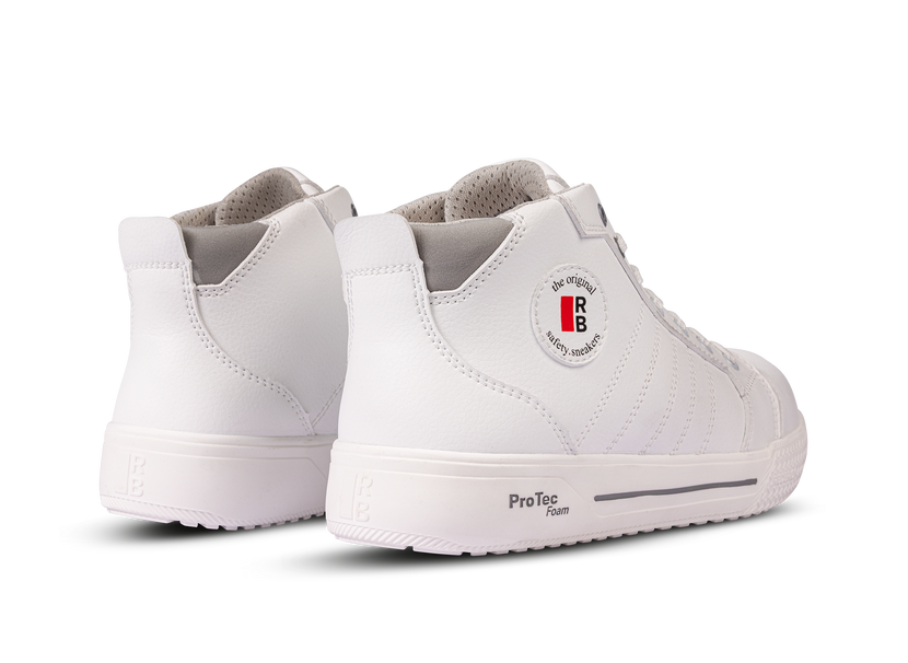 Redbrick Pivot High S3S hoge witte sneaker werkschoen