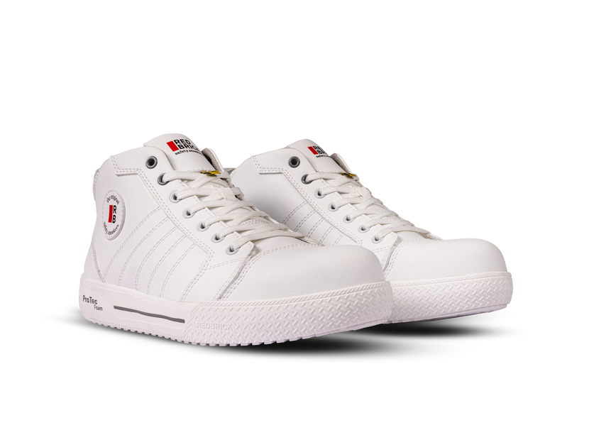 Redbrick Pivot High S3S hoge witte sneaker werkschoen