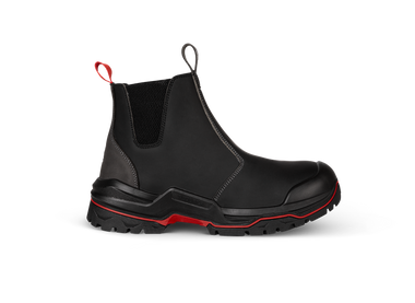 Zijaanzicht van de Redbrick Pulse Ankle Boot Black S3S